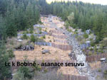Lesní cesta k Bobině - asanace sesuvu